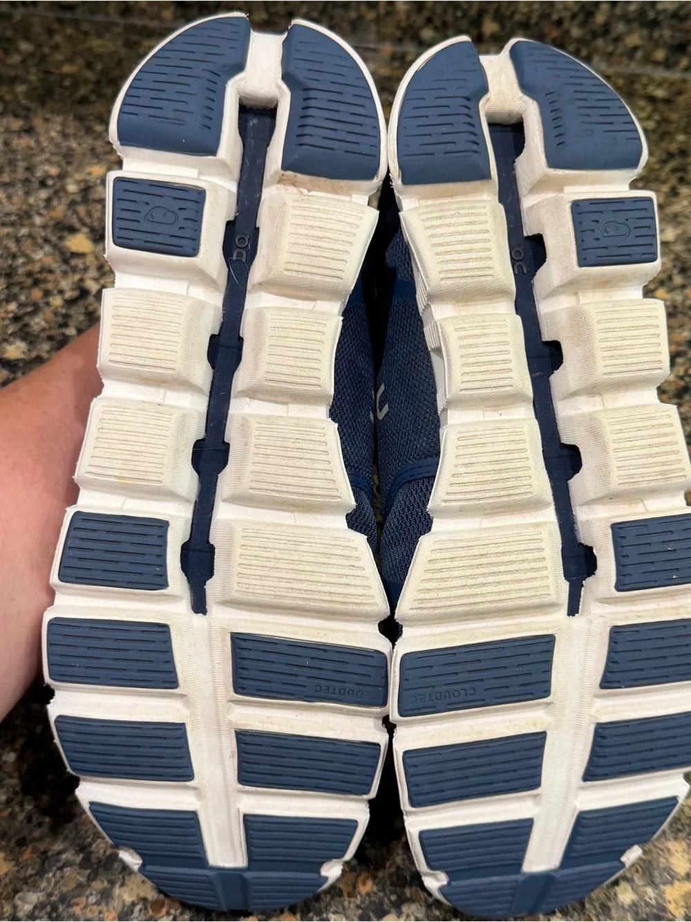 On Running ladies 10.5  Navy Blue Cloud-Style Sneakers
